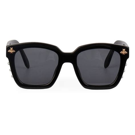 gucci bee sunglasses price in india|Gucci oversized clear sunglasses.